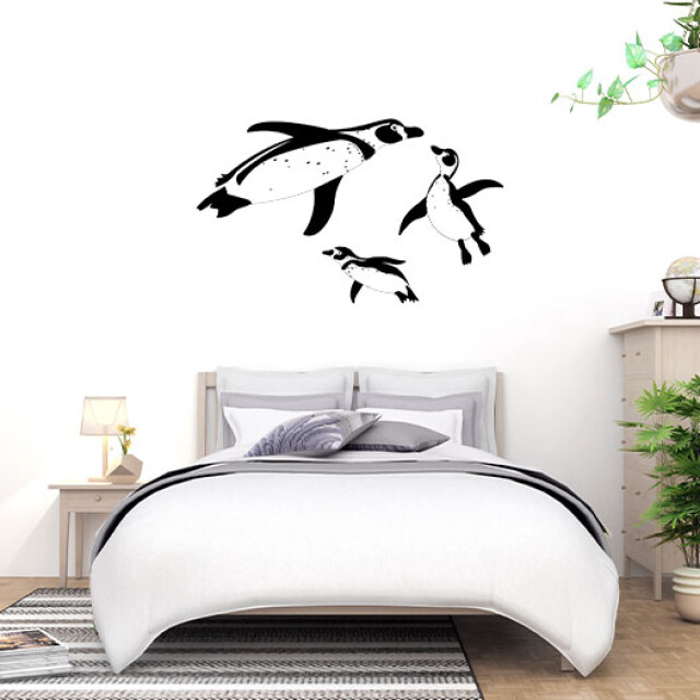 Swimming Penguins Wall Stickers