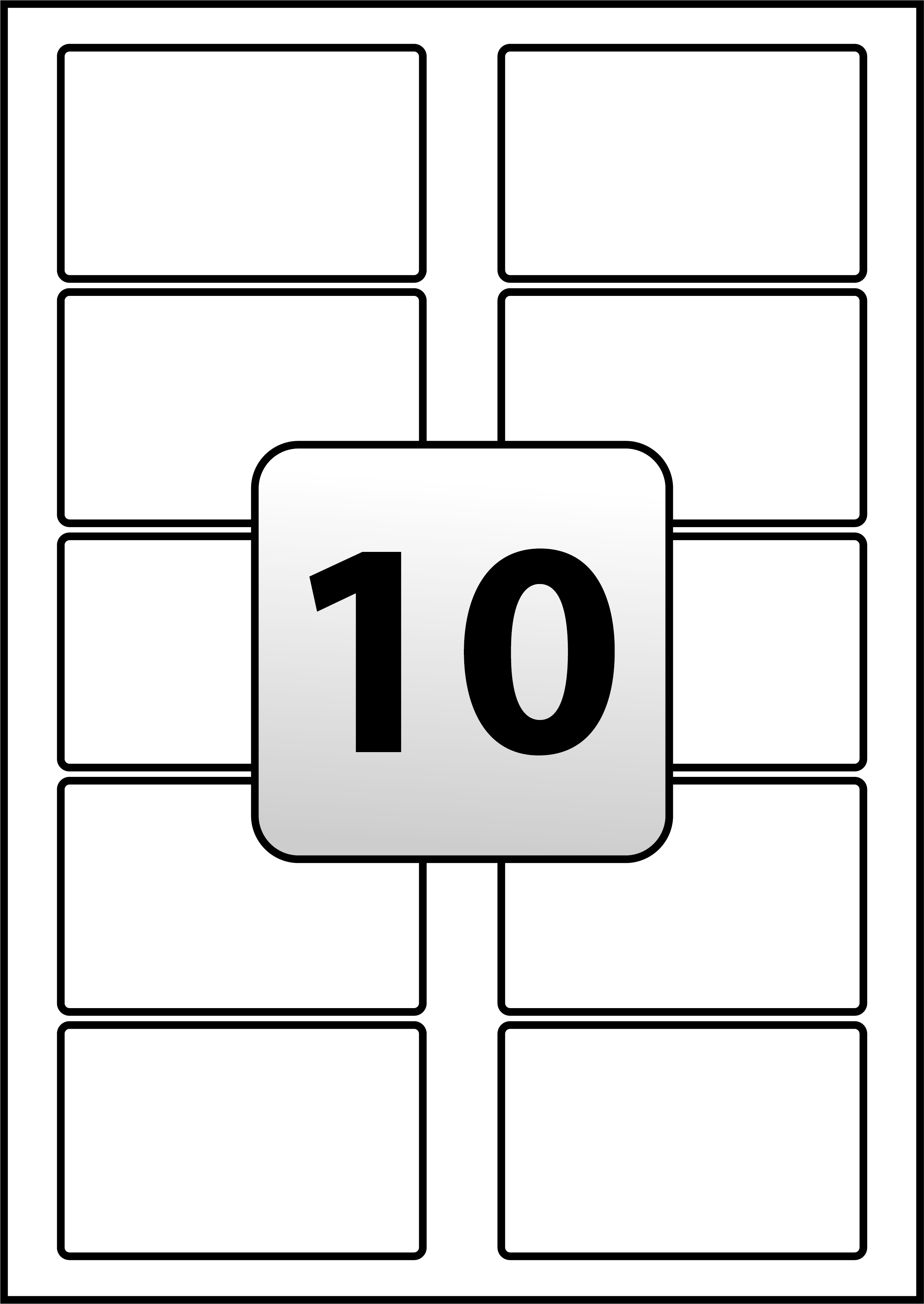 10 Labels Per Sheet Template