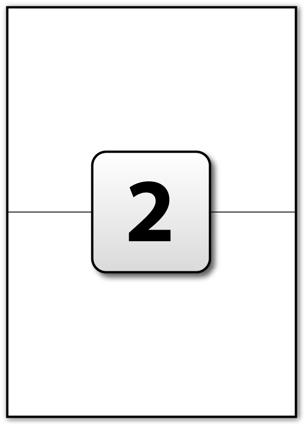 Template for 2 x 4 labels 10 per sheet