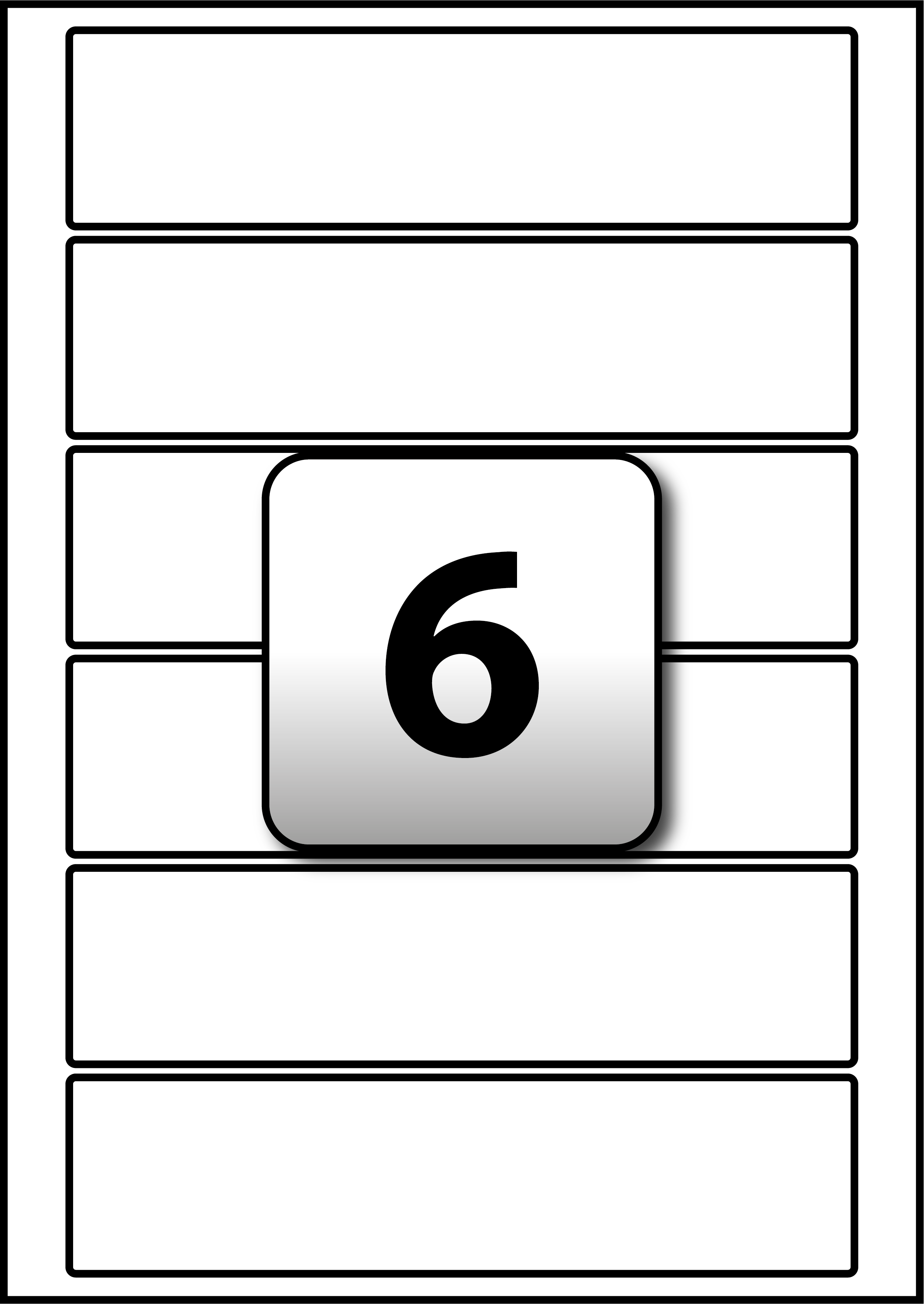 Rectangle Label Template