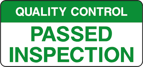 Quality control the label